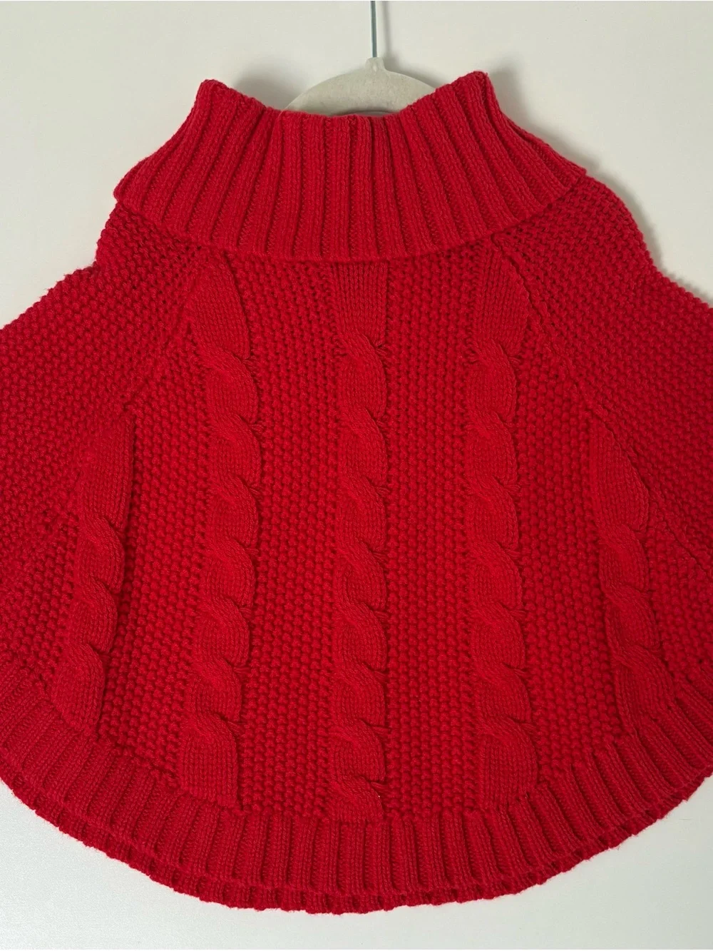 Carter's Bright Red Cable-Knit Turtleneck Sweater 2T